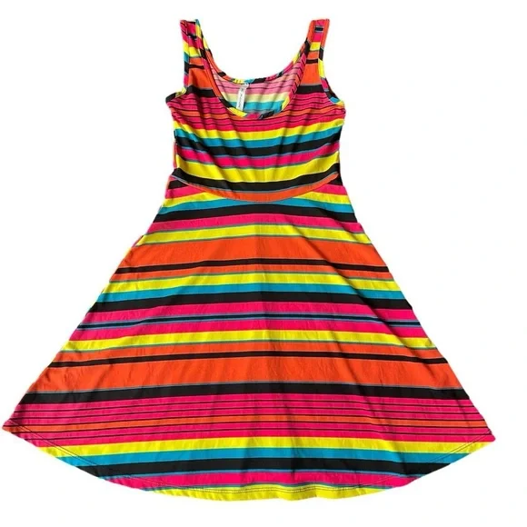 AS IS Vintage 2000s striped sleeveless dress / Mi Manchi. - Picture 2 of 6